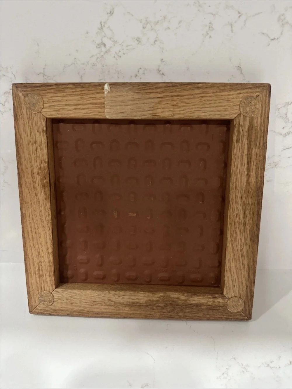 Framed Green Frog Tile Wall Art - Home Accents 7.5” x 7.5”